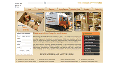 Desktop Screenshot of packersandmoversindwarka.com